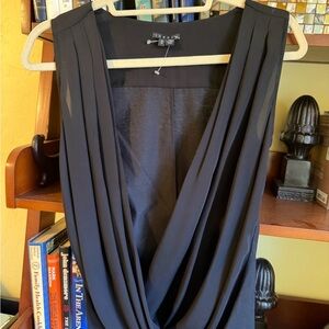 Theory Black Silk Sleeveless Top